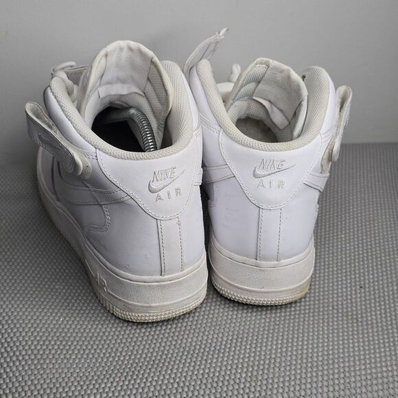 Nike Air Force 1‎ Mid White Size 10 Mens AF1 315123-111 Triple - Picture 4 of 10
